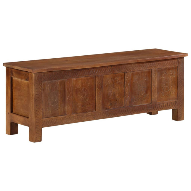 Boîte De Rangement 120X30X40 Cm Bois De Manguier Solide