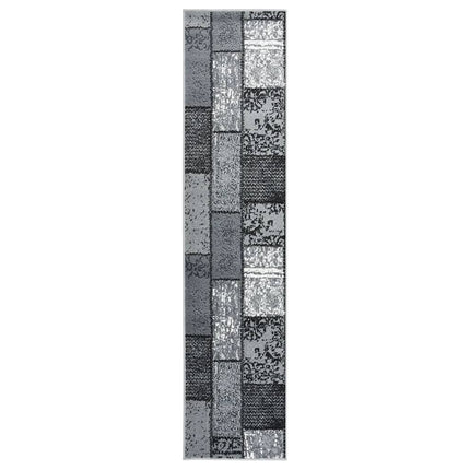 Tapis Bcf Gris Avec Motif De Blocs