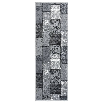 Tapis Bcf Gris Avec Motif De Blocs