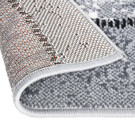 Tapis Bcf Gris Avec Motif De Blocs