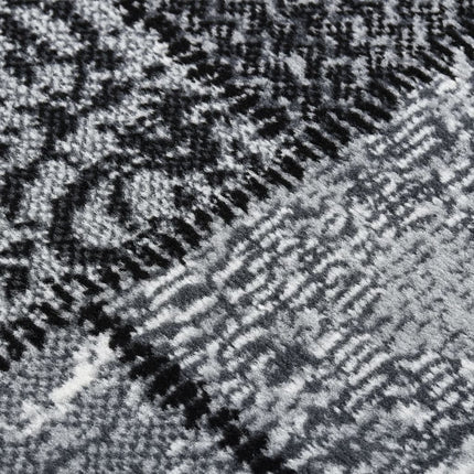 Tapis Bcf Gris Avec Motif De Blocs