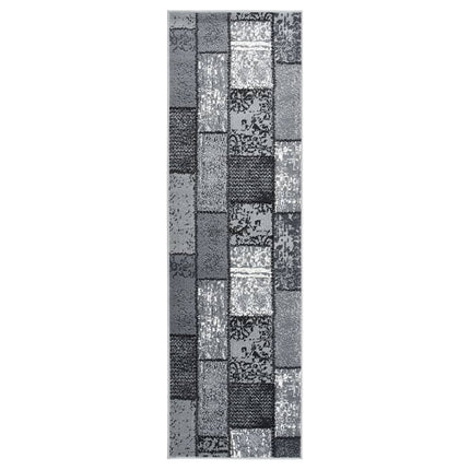 Tapis Bcf Gris Avec Motif De Blocs