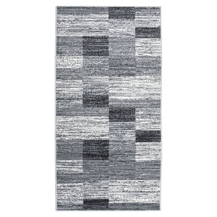 Tapis Bcf Gris Avec Motif De Blocs