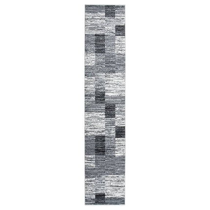Tapis Bcf Gris Avec Motif De Blocs