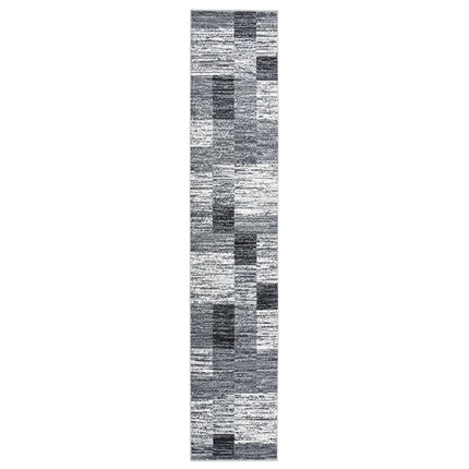 Tapis Bcf Gris Avec Motif De Blocs