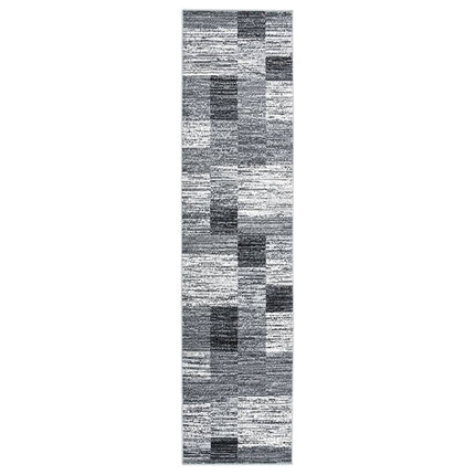 Tapis Bcf Gris Avec Motif De Blocs