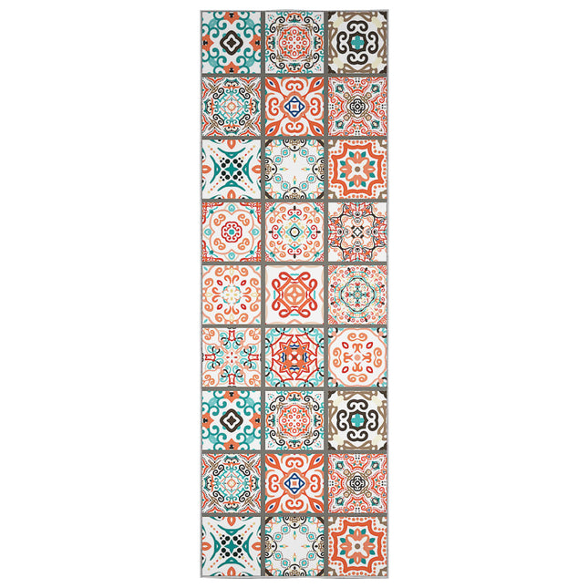 Tapis Imprimé De Couloir Lavable Pliable Polyester