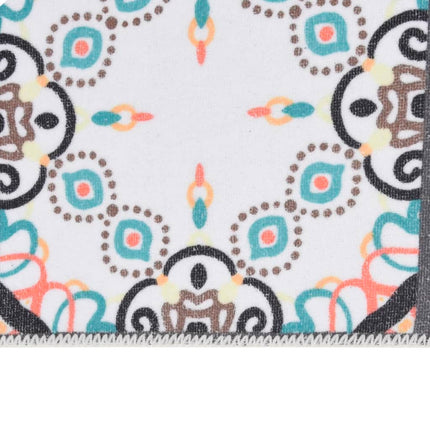 Tapis Imprimé De Couloir Lavable Pliable Polyester