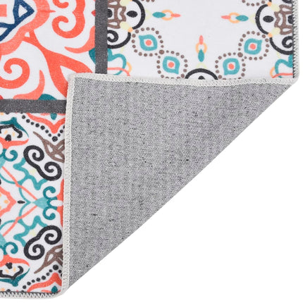 Tapis Imprimé De Couloir Lavable Pliable Polyester