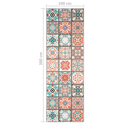 Tapis Imprimé De Couloir Lavable Pliable Polyester