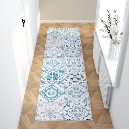 Tapis Imprimé De Couloir Lavable Pliable Polyester