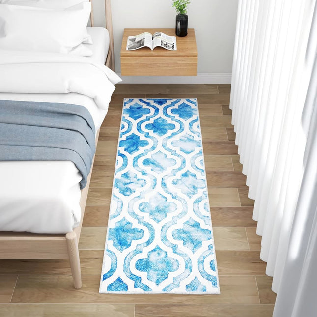 Tapis Imprimé De Couloir Lavable Pliable Polyester