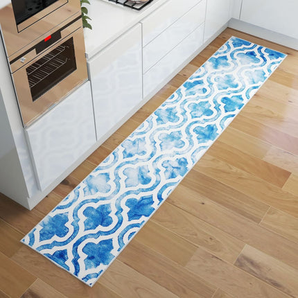 Tapis Imprimé De Couloir Lavable Pliable Polyester