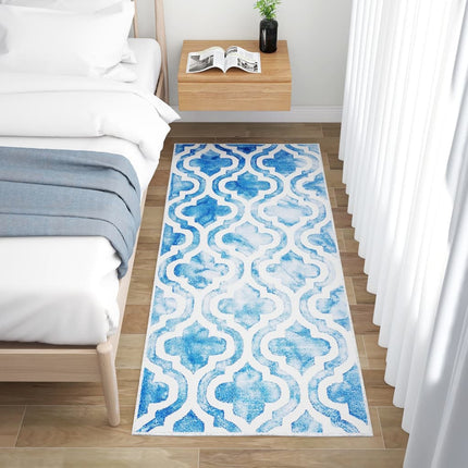Tapis Imprimé De Couloir Lavable Pliable Polyester