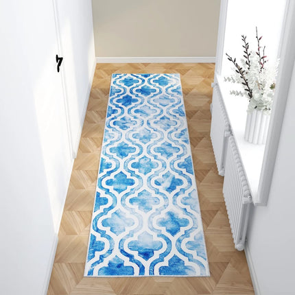 Tapis Imprimé De Couloir Lavable Pliable Polyester