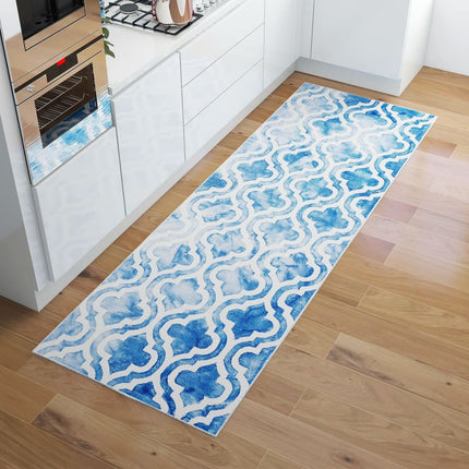Tapis Imprimé De Couloir Lavable Pliable Polyester