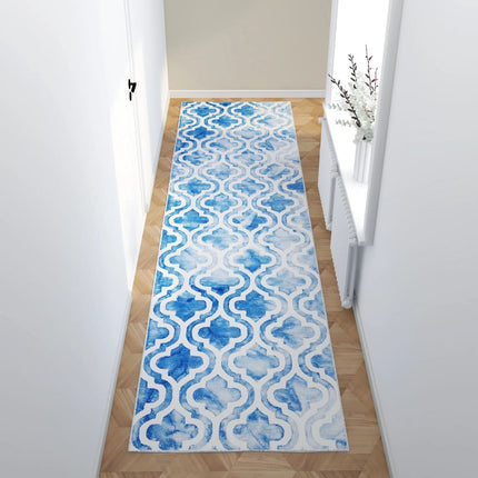 Tapis Imprimé De Couloir Lavable Pliable Polyester