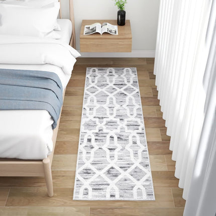 Tapis Imprimé De Couloir Lavable Pliable Polyester
