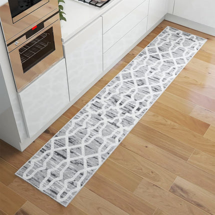 Tapis Imprimé De Couloir Lavable Pliable Polyester