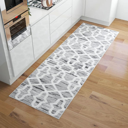 Tapis Imprimé De Couloir Lavable Pliable Polyester