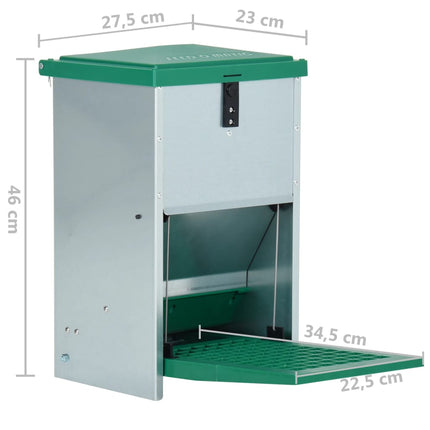 Mangeoire Automatique Pour Volaille Avec Pédale 8 Kg