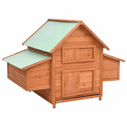 Poulailler 150X96X110 Cm Bois De Sapin Massif