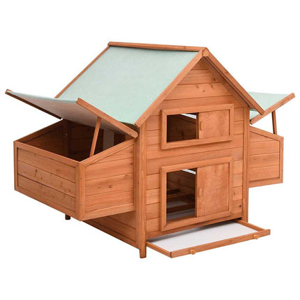 Poulailler 150X96X110 Cm Bois De Sapin Massif