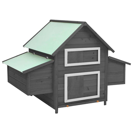 Poulailler 150X96X110 Cm Bois De Sapin Massif