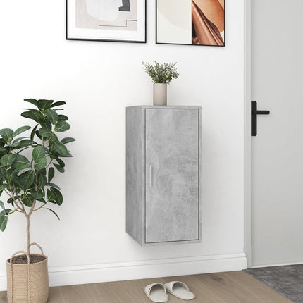 Armoire À Chaussures Bois D’ingénierie Gris Béton