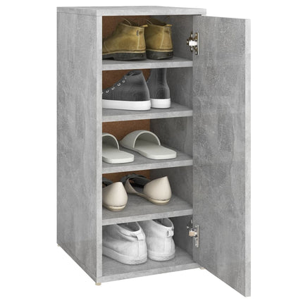 Armoire À Chaussures Bois D’ingénierie Gris Béton