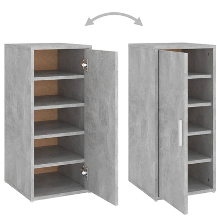 Armoire À Chaussures Bois D’ingénierie Gris Béton