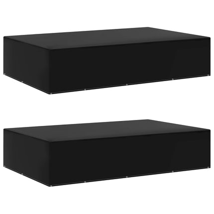 Housses De Salon De Jardin 2 Pcs Rotin 8 Œillets 113X113 Cm