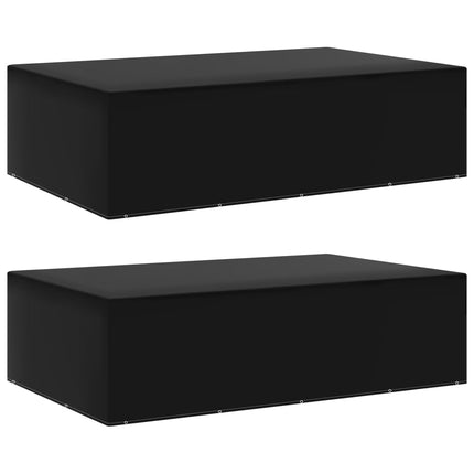 Housses De Salon De Jardin 2 Pcs Rotin 8 Œillets 113X113 Cm