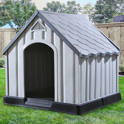 Niche Pour Chiens Gris 92X87X91 Cm Plastique