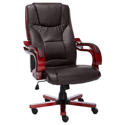 Fauteuil De Bureau En Cuir Design Rétro L