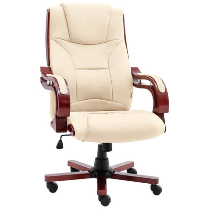 Fauteuil De Bureau En Cuir Design Rétro L