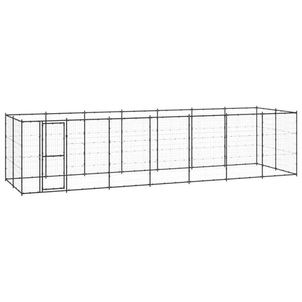 Chenil Extérieur Acier 7,26 M² Noir