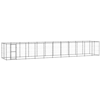 Chenil Extérieur Acier 7,26 M² Noir