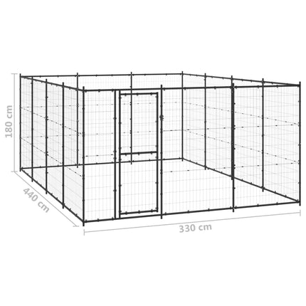 Chenil Extérieur Acier 14,52 M²