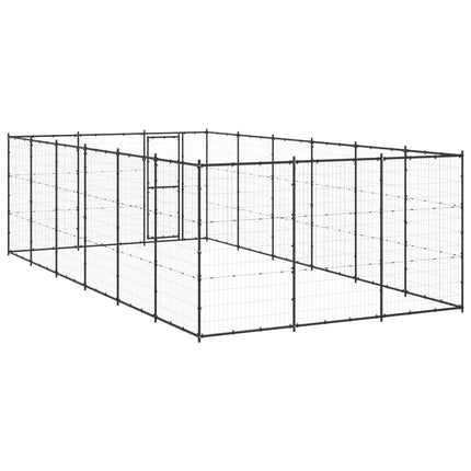 Chenil D'extérieur Pour Chiens Acier 21,78 M²