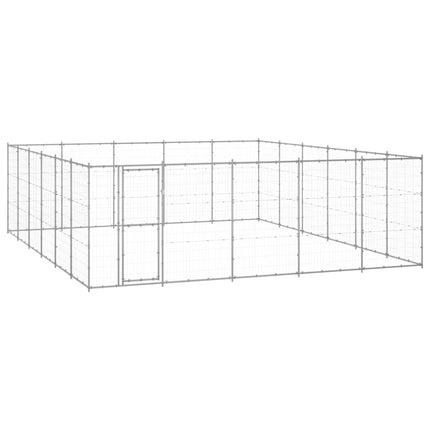Chenil D'extérieur Pour Chiens Acier 21,78 M²