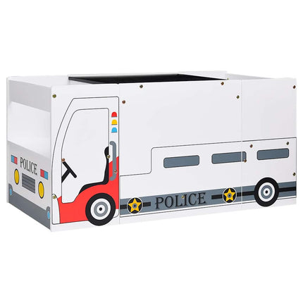 Table Et Chaises Enfant 3 Pcs Design De Véhicule De Police Mdf