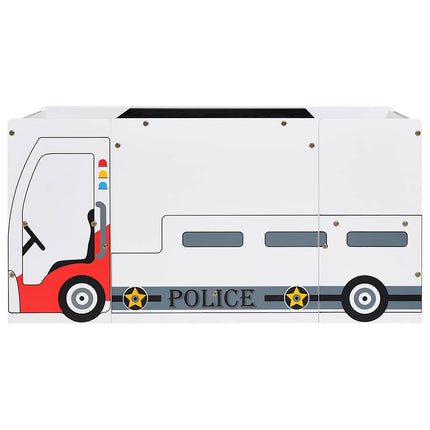 Table Et Chaises Enfant 3 Pcs Design De Véhicule De Police Mdf