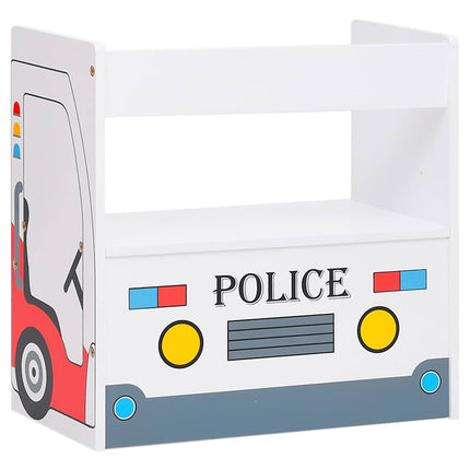Table Et Chaises Enfant 3 Pcs Design De Véhicule De Police Mdf
