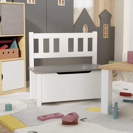 Banc De Rangement Pour Enfants 60X30X55 Cm Mdf
