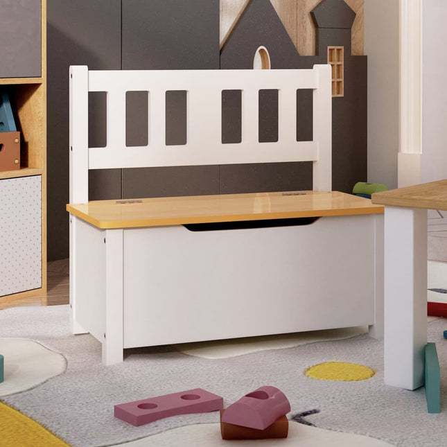Banc De Rangement Pour Enfants 60X30X55 Cm Mdf
