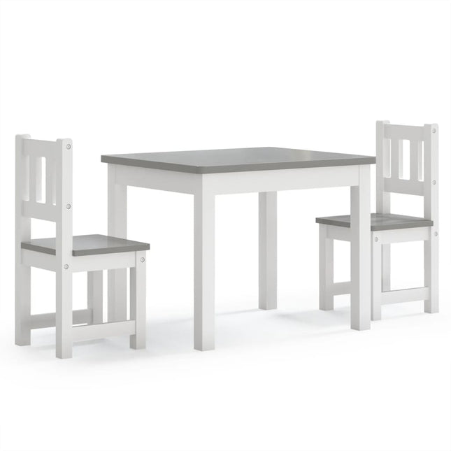 Ensemble De Table Et Chaises Enfants 3 Pcs Mdf