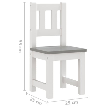 Ensemble De Table Et Chaises Enfants 3 Pcs Mdf