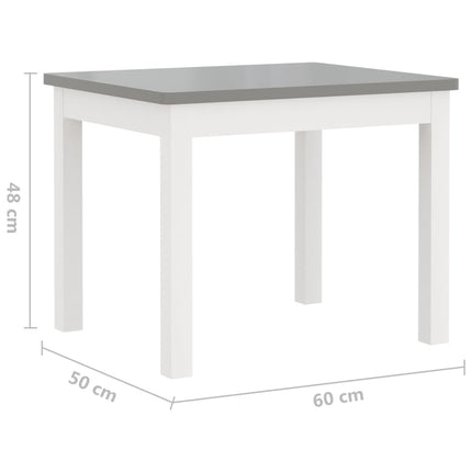 Ensemble De Table Et Chaises Enfants 3 Pcs Mdf