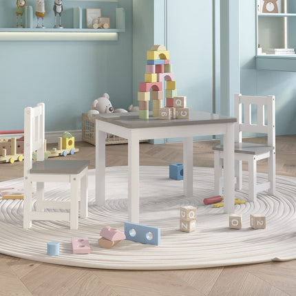 Ensemble De Table Et Chaises Enfants 3 Pcs Mdf